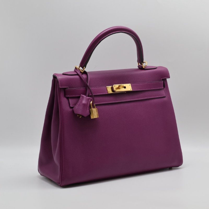HERMES Kelly 32 - 海葵紫金 Y-5
