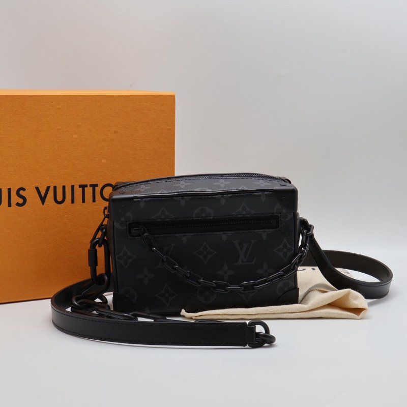 LOUIS VUITTON Mini Soft Trunk - 灰老花-9