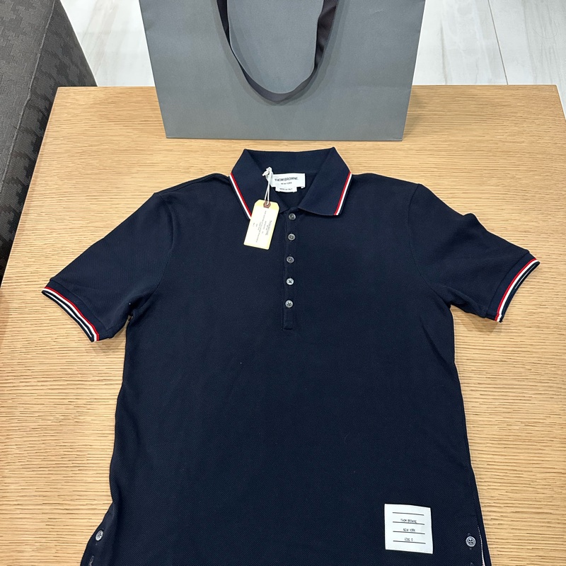 Thom Browne Polo衫(深藍+白)Size 0 全新未使用品-0