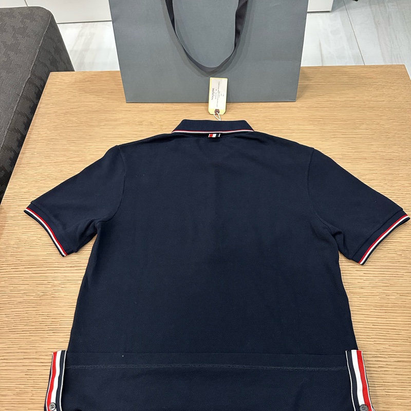 Thom Browne Polo衫(深藍+白)Size 0 全新未使用品-1