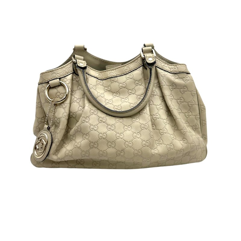 【美收精品】GUCCI 米白色手提包 B-966【隔月月中將轉賣至日本 上架期限30天】-0