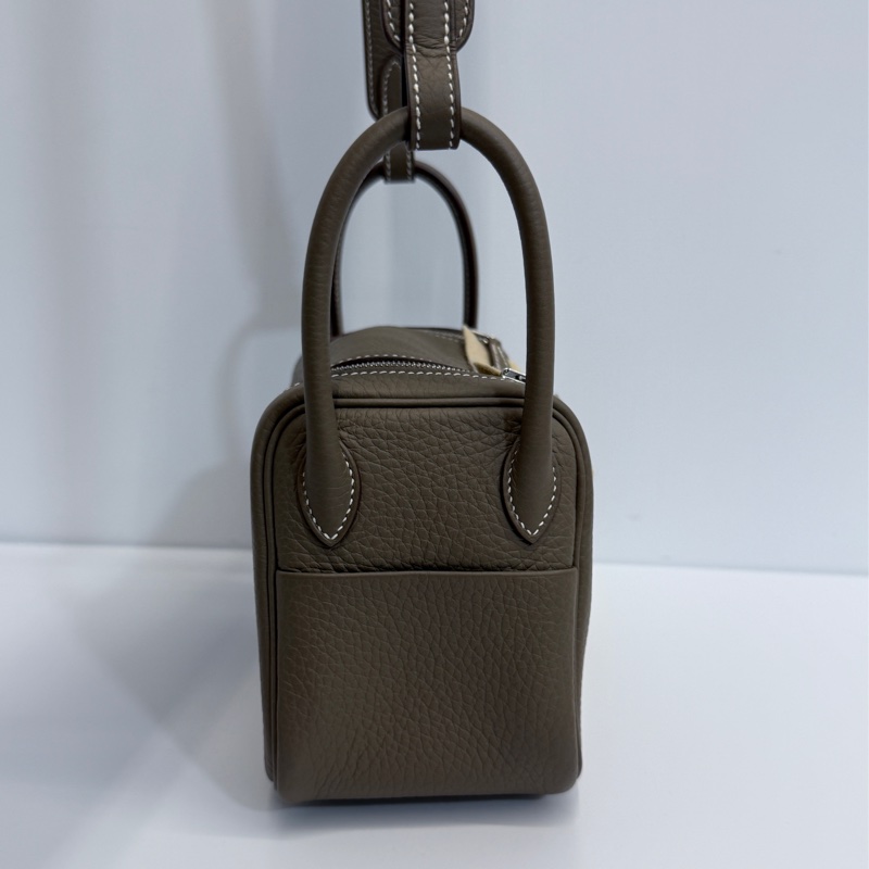 Hermes mini Lindy 二代 大象灰 銀釦-5