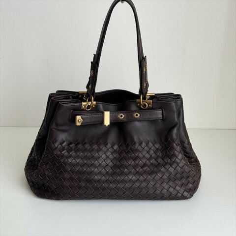 𝐁𝐕金釦牛皮編織𝐤𝐞𝐥𝐥𝐲