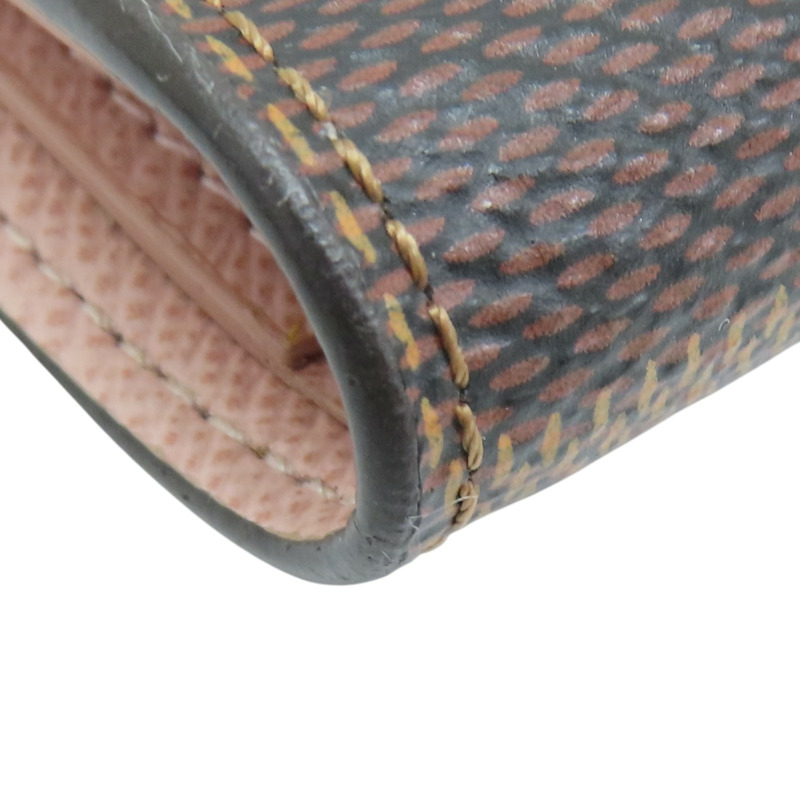 棕色 棋盤格帆布 Victorine 三折 扣式短夾 刻字 N61700【LOUIS VUITTON LV 路易威登】 N61700-13