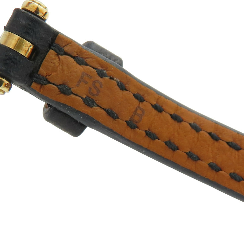 18K黃金 白色錶盤 鑽框 Faubourg Mini 腕錶【HERMES 愛馬仕】 FG1.186-11