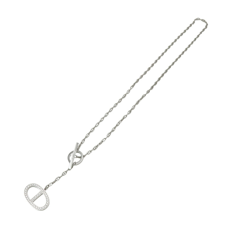 18K白金 鑽石 Chaine d′ancre Contour 項鍊【HERMES 愛馬仕】 H123302B 00ST-2