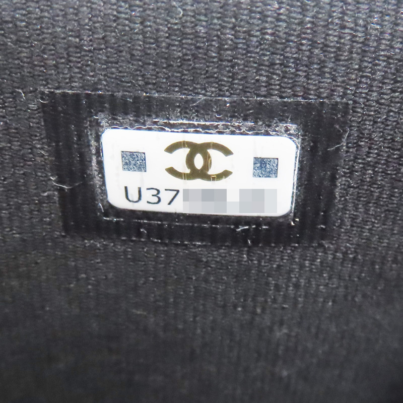 米/黑色 棉質 賽車旗圖案 Fabric Mini Crossbody 肩背包【CHANEL 香奈兒】-6