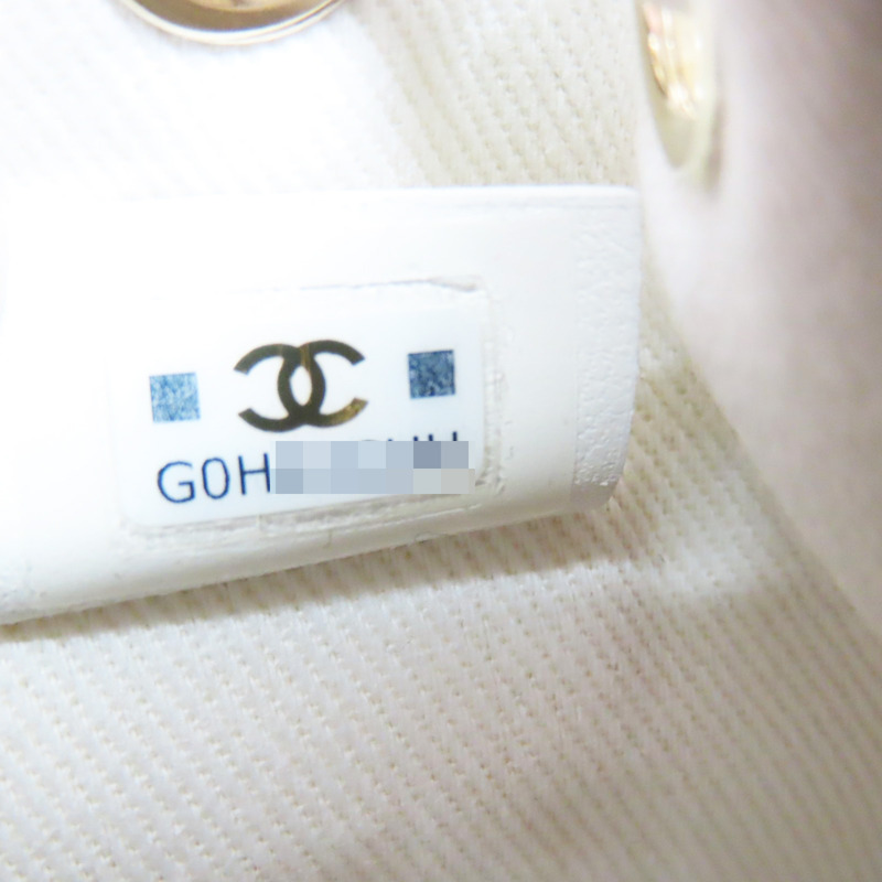 白色 荔枝牛皮 鍊帶 水桶包 肩背包【CHANEL 香奈兒】-6