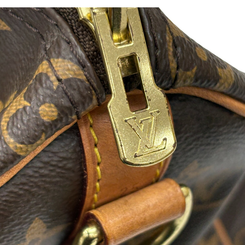 棕色原花帆布 Speedy Bandouliere 25 兩用包【LOUIS VUITTON LV 路易威登】 M41113-12