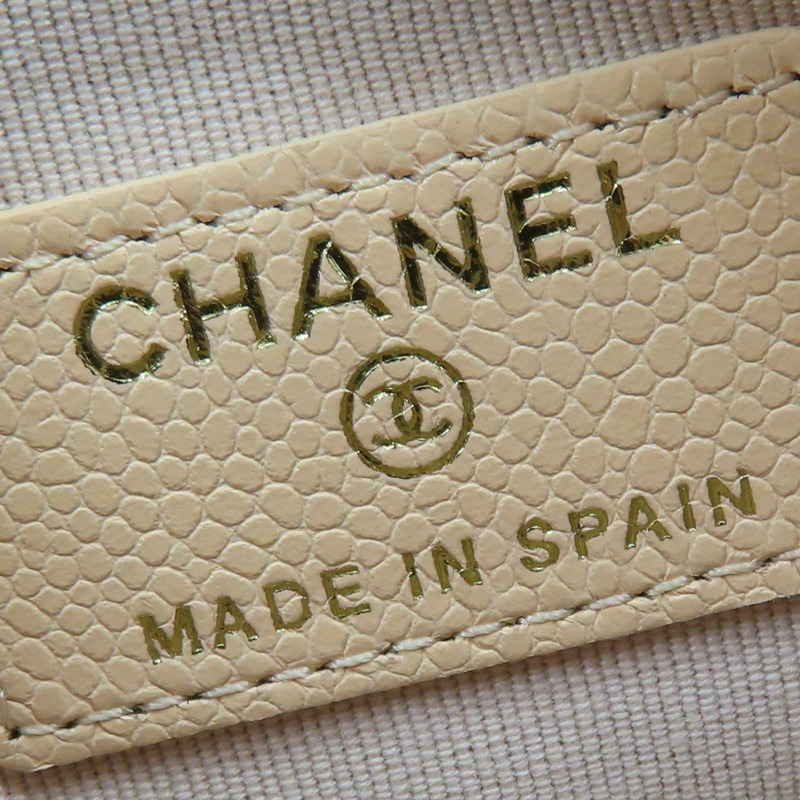 杏色牛皮 零錢包【CHANEL 香奈兒】-5