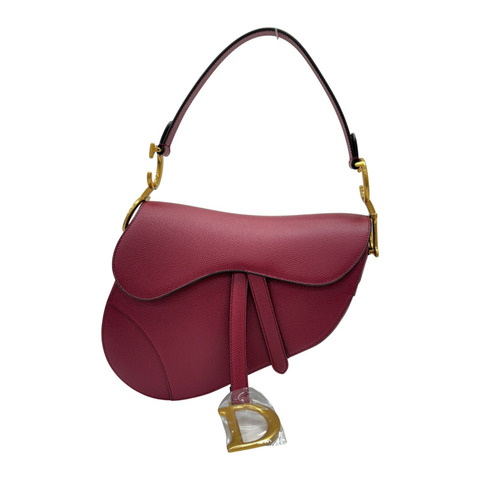 紅色 牛皮 Saddle 馬鞍包【DIOR 迪奧】