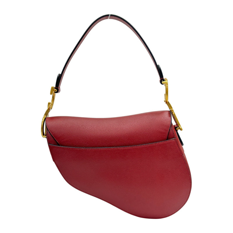 紅色 牛皮 Saddle 馬鞍包【DIOR 迪奧】-2