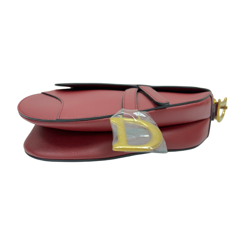 紅色 牛皮 Saddle 馬鞍包【DIOR 迪奧】-3