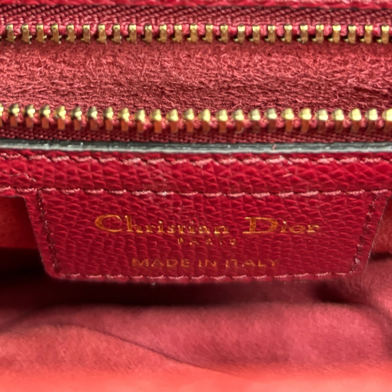 紅色 牛皮 Saddle 馬鞍包【DIOR 迪奧】-5