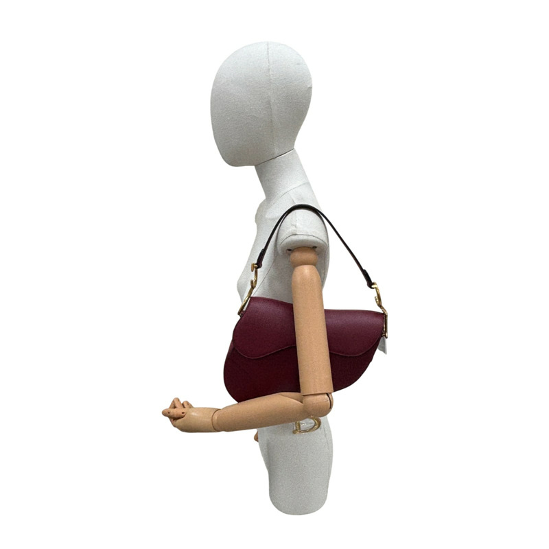 紅色 牛皮 Saddle 馬鞍包【DIOR 迪奧】-6