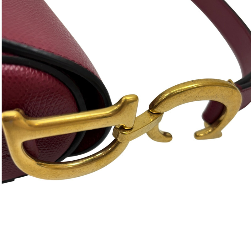 紅色 牛皮 Saddle 馬鞍包【DIOR 迪奧】-8
