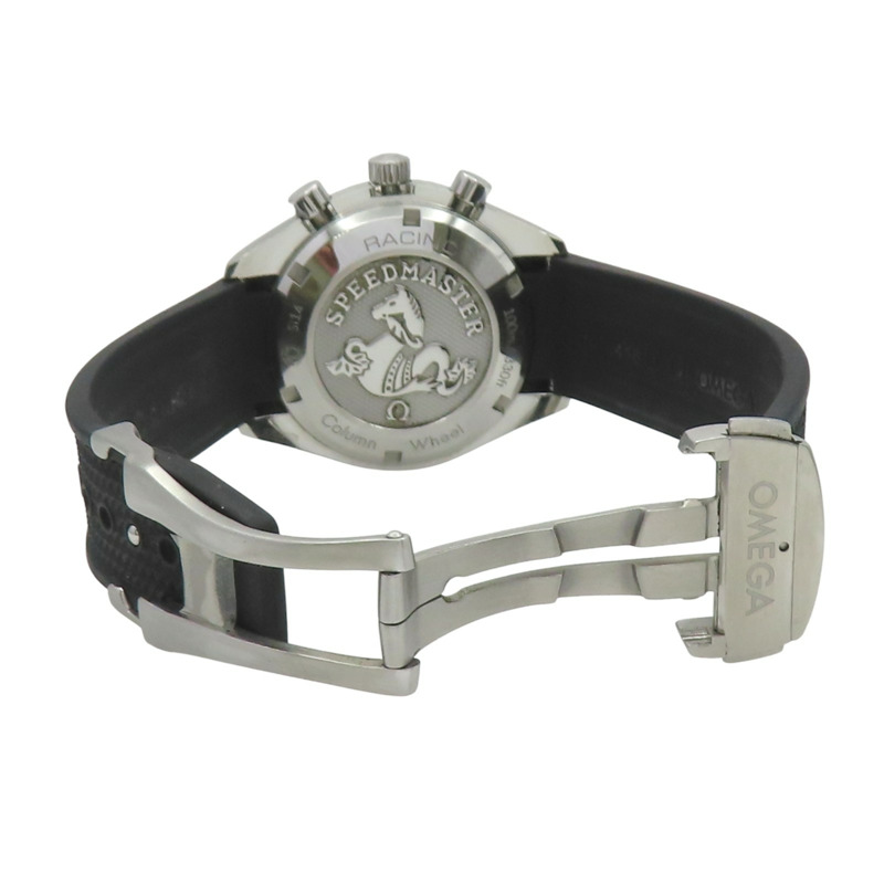 黑色錶盤 膠帶 不鏽鋼 Speedmaster Racing 腕錶【OMEGA 歐米茄 】 326.32.40.50.01.001-5