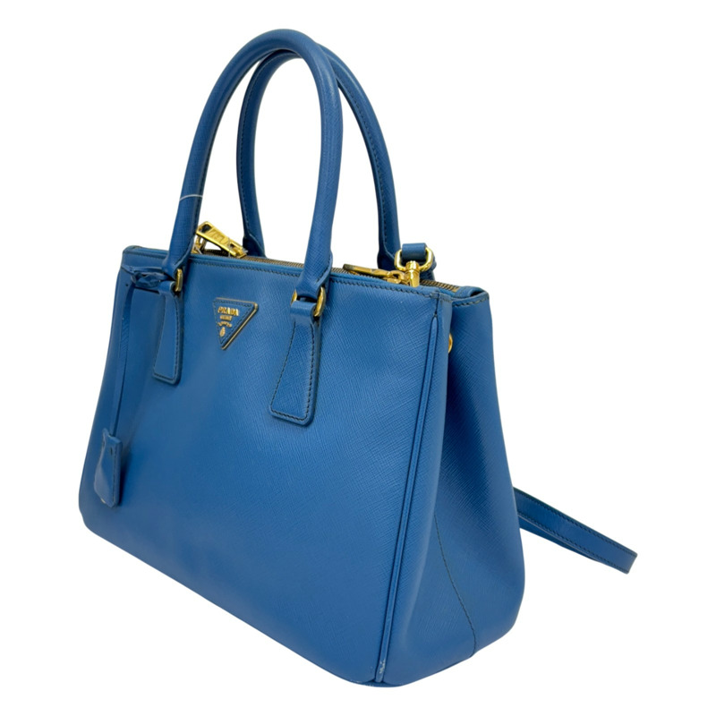 藍色 牛皮 Galleria 两用包【PRADA 普拉達】 BN1874-1