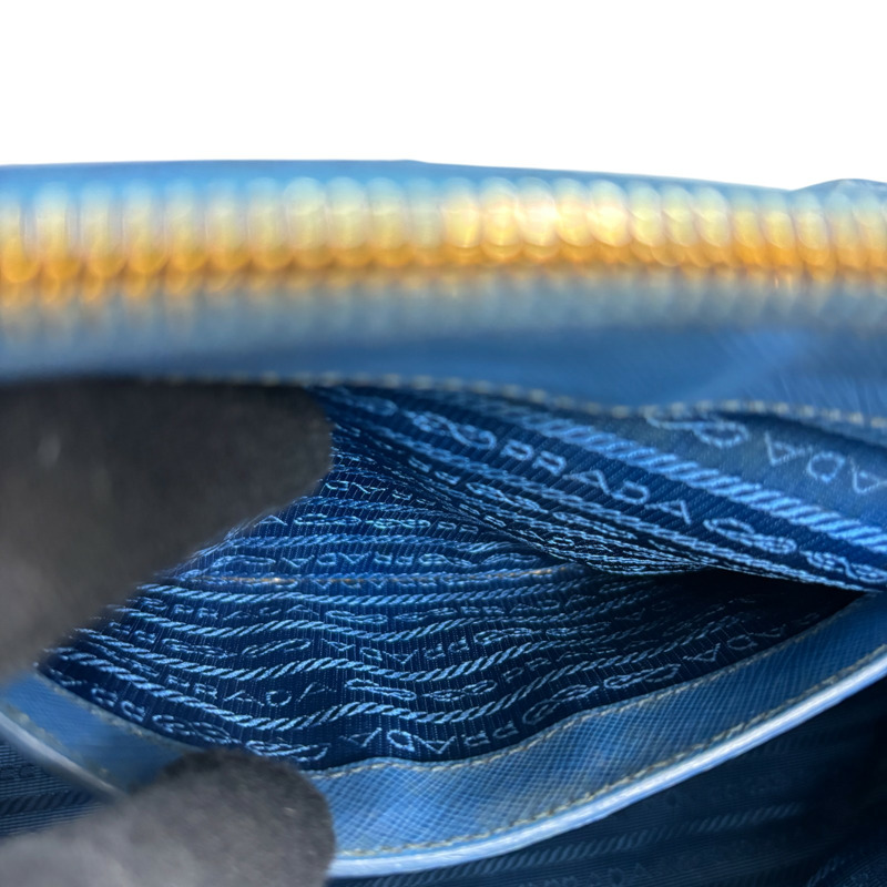 藍色 牛皮 Galleria 两用包【PRADA 普拉達】 BN1874-4