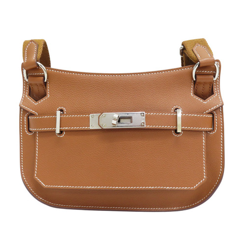 金棕色 Evercolor牛皮 Mini Jypsiere 肩背包 W刻【HERMES 愛馬仕】