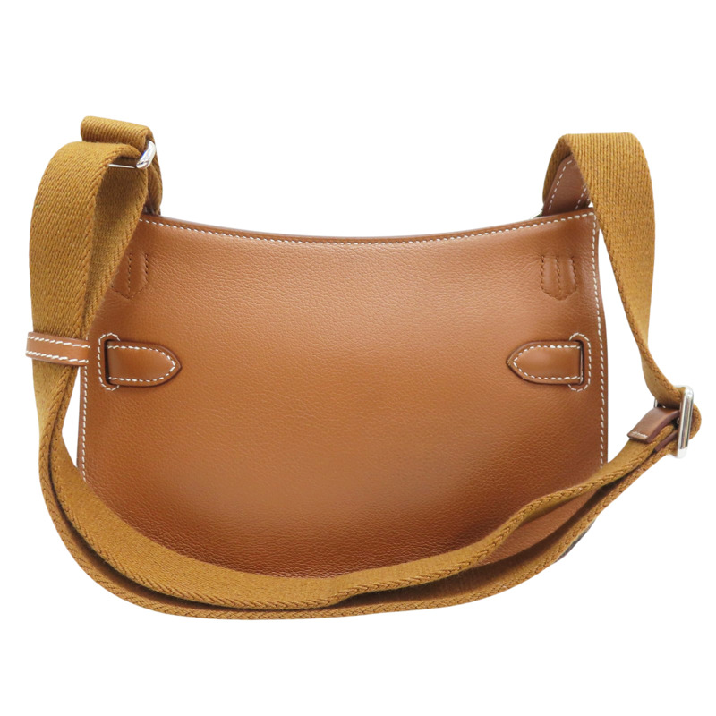 金棕色 Evercolor牛皮 Mini Jypsiere 肩背包 W刻【HERMES 愛馬仕】-1