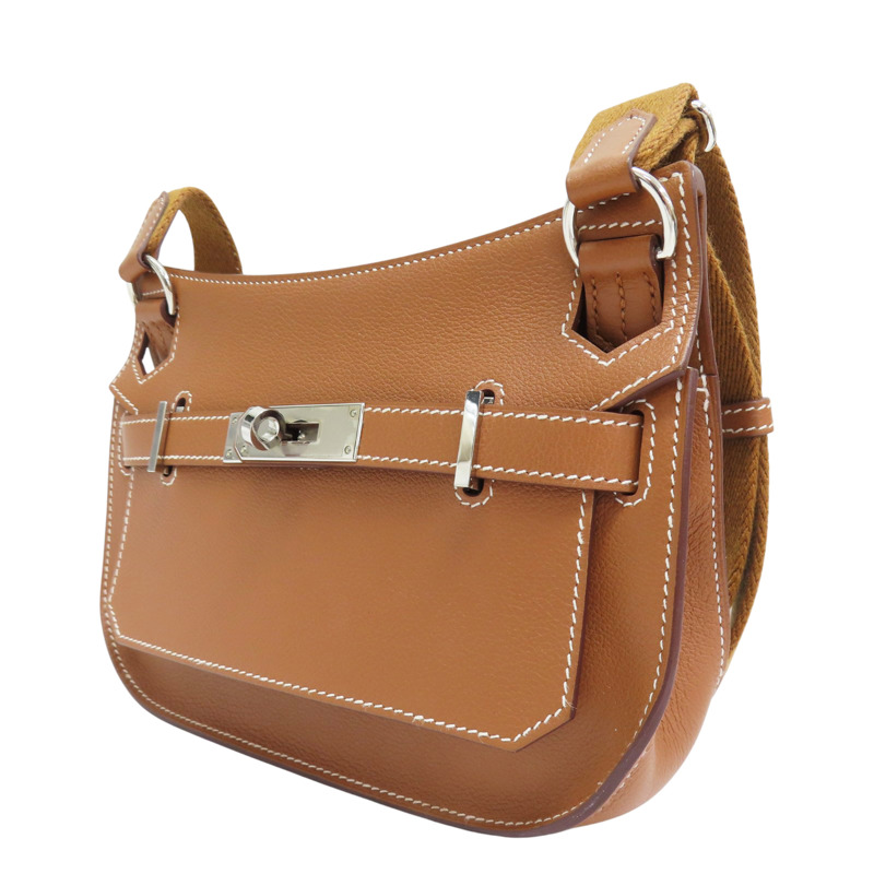 金棕色 Evercolor牛皮 Mini Jypsiere 肩背包 W刻【HERMES 愛馬仕】-2