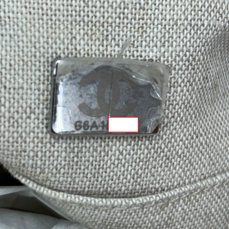 米色 帆布 Deauville MM 肩背包【CHANEL 香奈兒】 AS3257-7