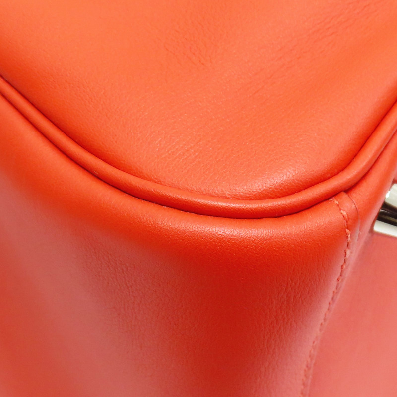 牡丹紅 Swift牛皮 Lindy 30 肩背包 □R刻 銀釦【HERMES 愛馬仕】-8