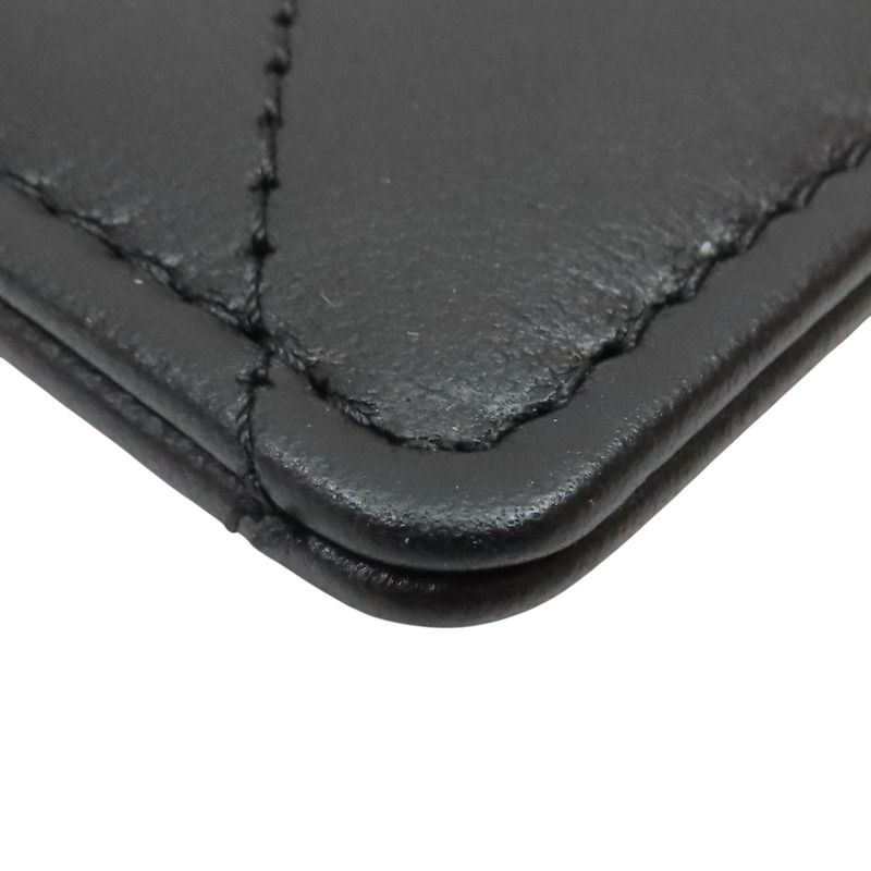 黑色 菱格紋 牛皮 名片夾 卡夾【CHANEL 香奈兒】-12