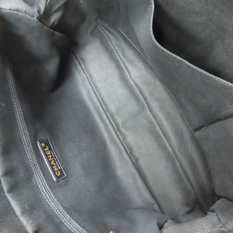 黑色 羊皮 肩背包 金釦【CHANEL 香奈兒】-4