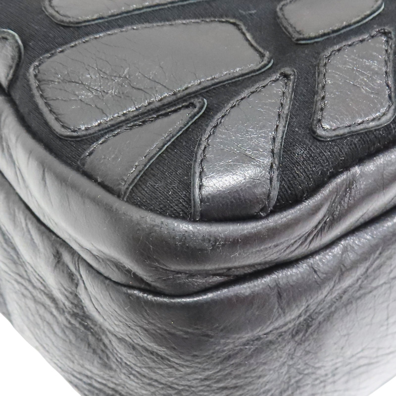 黑色 羊皮 肩背包 金釦【CHANEL 香奈兒】-10