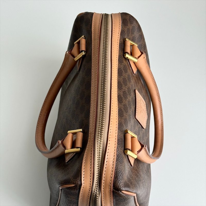 𝐂𝐄𝐋𝐈𝐍𝐄棕老花𝟐𝟓𝐜𝐦波士頓包(贈專櫃背帶)-4