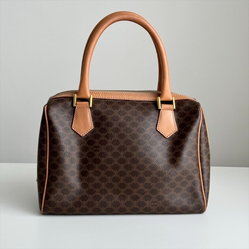 𝐂𝐄𝐋𝐈𝐍𝐄棕老花𝟐𝟓𝐜𝐦波士頓包(贈專櫃背帶)-6