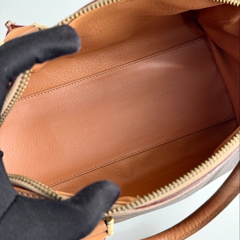 𝐂𝐄𝐋𝐈𝐍𝐄棕老花𝟐𝟓𝐜𝐦波士頓包(贈專櫃背帶)-13