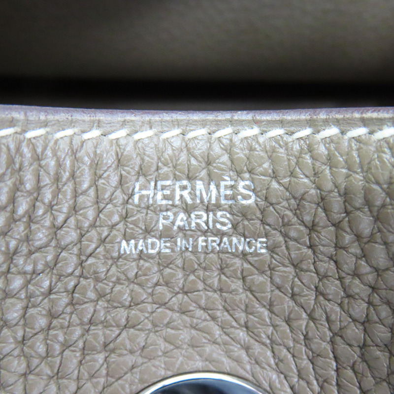大象灰 Togo牛皮 Lindy 30 D刻 銀扣【HERMES 愛馬仕】-5