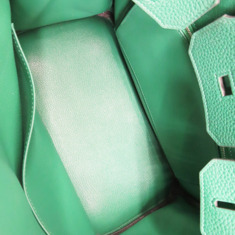絲絨綠 Togo牛皮 Birkin30 柏金包 手提包 C刻 銀扣【HERMES 愛馬仕】 C刻-4