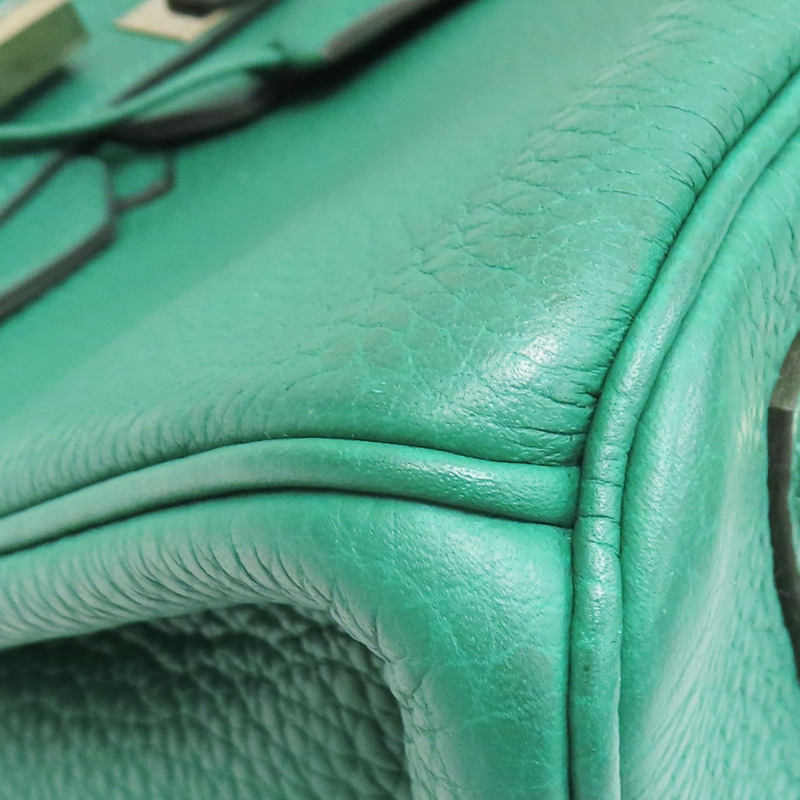 絲絨綠 Togo牛皮 Birkin30 柏金包 手提包 C刻 銀扣【HERMES 愛馬仕】 C刻-10