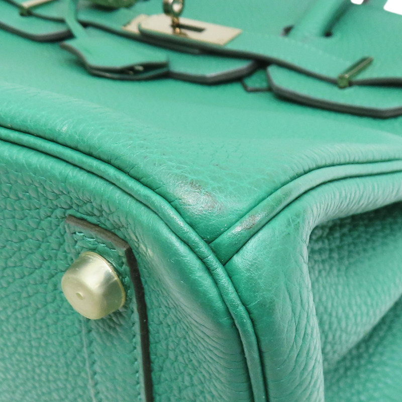 絲絨綠 Togo牛皮 Birkin30 柏金包 手提包 C刻 銀扣【HERMES 愛馬仕】 C刻-11