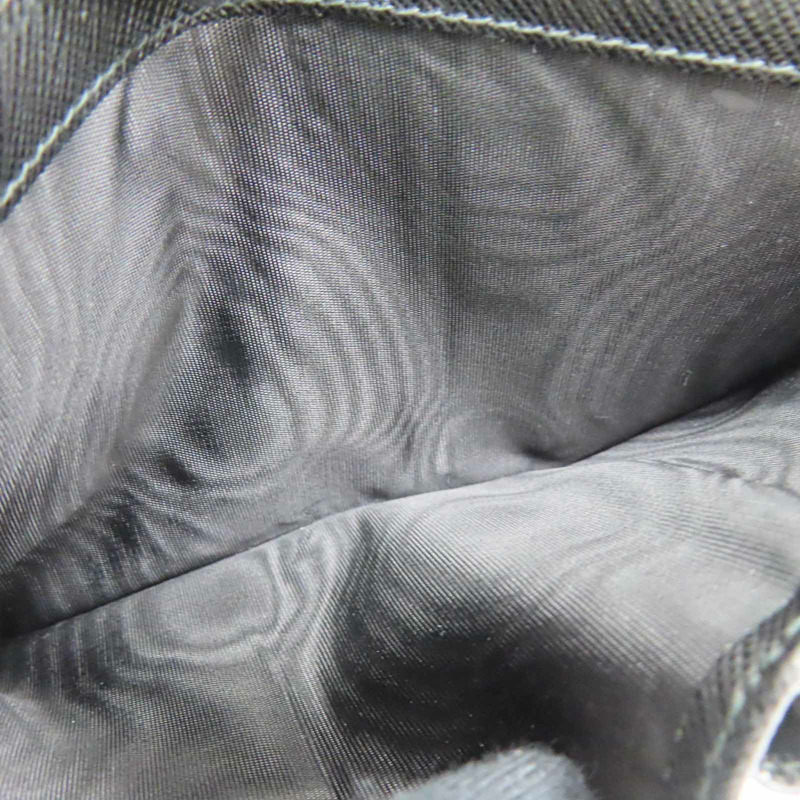 黑色牛皮 扣式短夾【PRADA 普拉達】-5