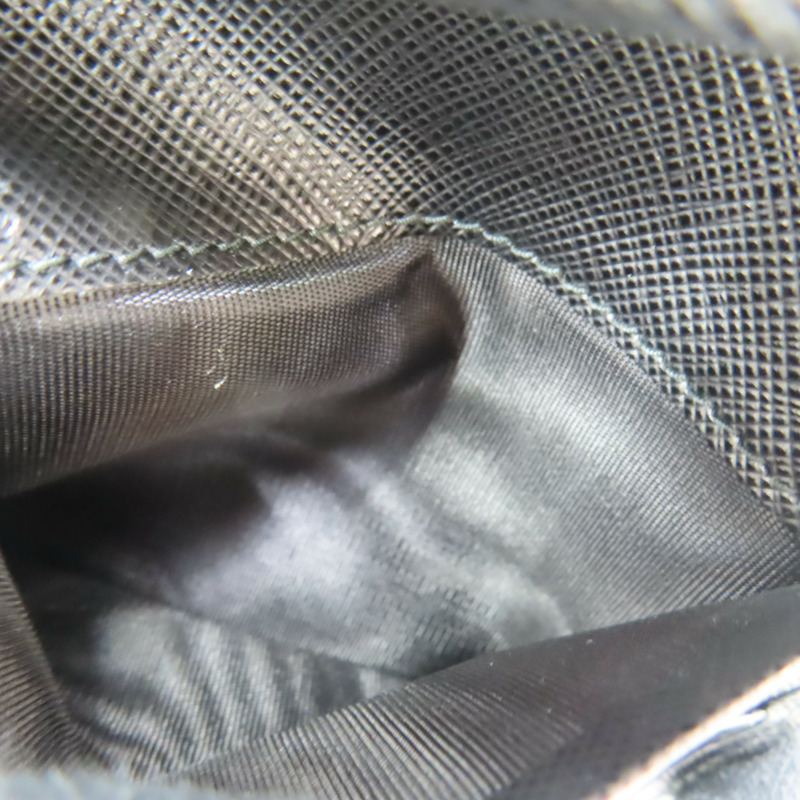 黑色牛皮 扣式短夾【PRADA 普拉達】-8