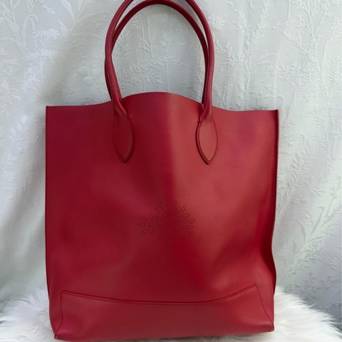 Mulberry Blossom Tote leather tote Very good condition Red, Leather