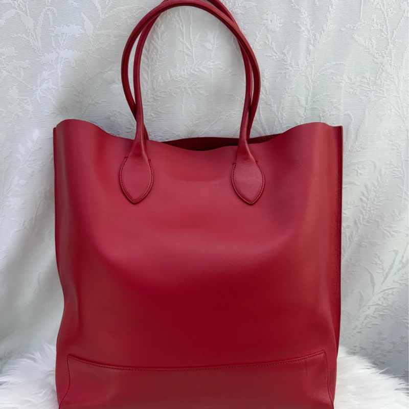 Mulberry Blossom Tote leather tote Very good condition Red, Leather-2
