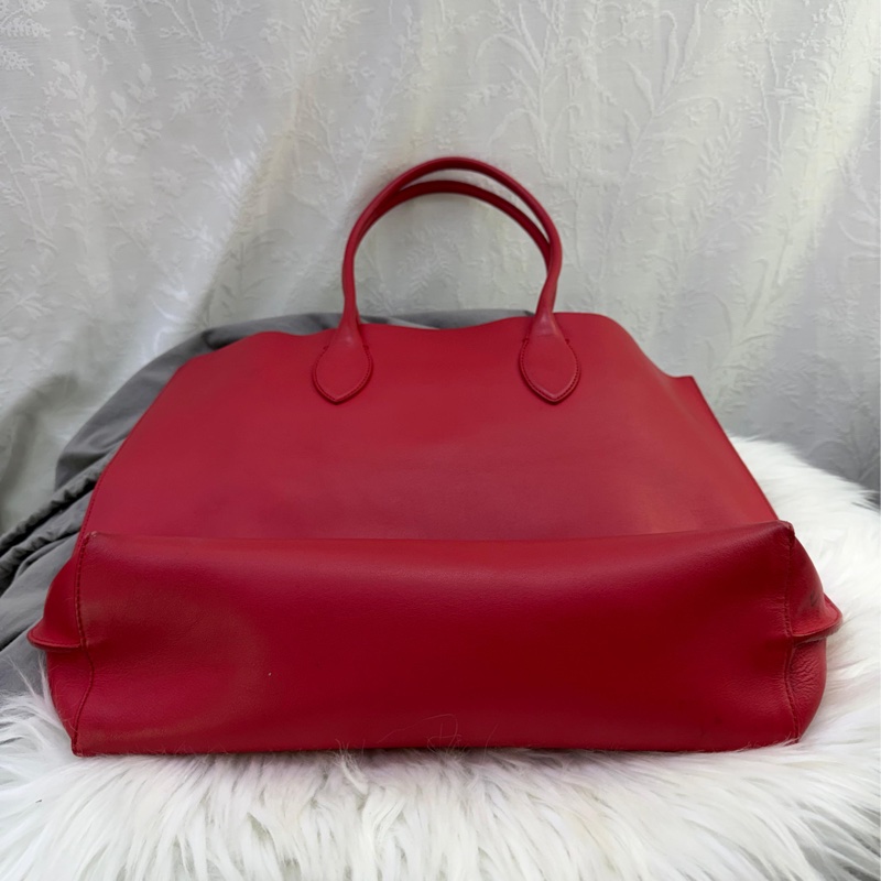 Mulberry Blossom Tote leather tote Very good condition Red, Leather-4
