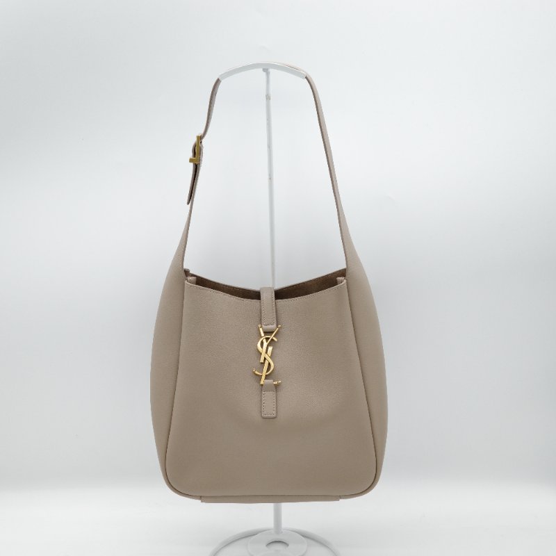 超級新₍•ʚ•₎•ʚ•₎•ʚ•₎【CP 精選🌟小編推薦】Saint Laurent 聖羅蘭 Le 5 À 7 小型 大象灰 牛皮 Hobo Bag 單肩包-3