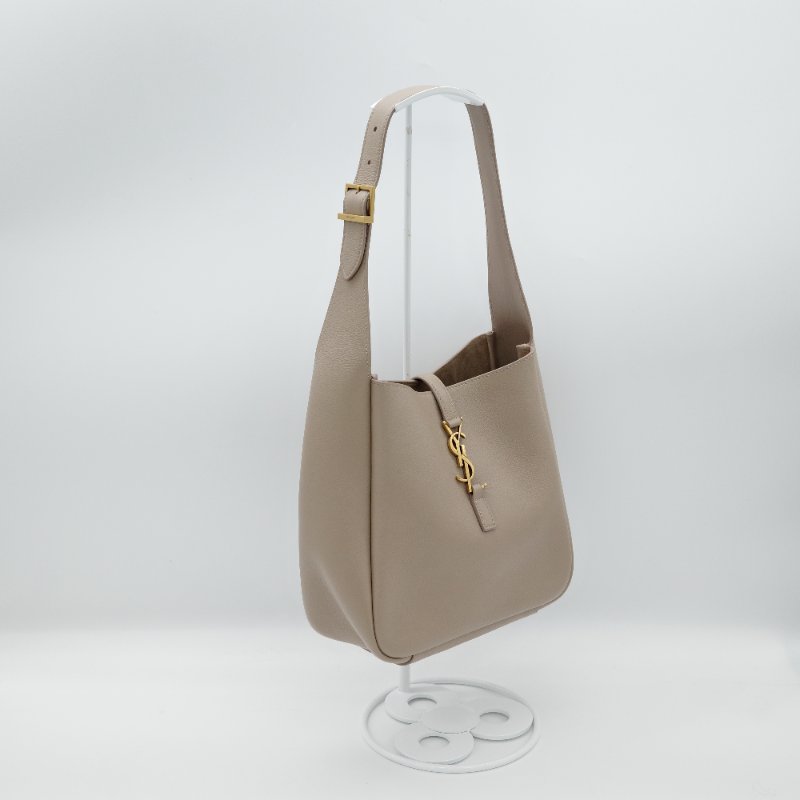 超級新₍•ʚ•₎•ʚ•₎•ʚ•₎【CP 精選🌟小編推薦】Saint Laurent 聖羅蘭 Le 5 À 7 小型 大象灰 牛皮 Hobo Bag 單肩包-5
