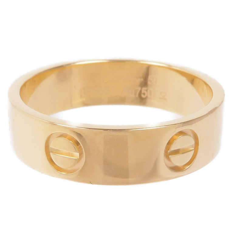 CARTIER 18K黃金Love Ring戒指Cartier#59/US#8.75-1