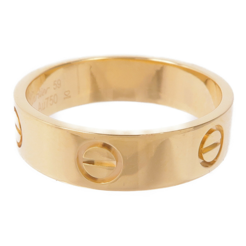 CARTIER 18K黃金Love Ring戒指Cartier#59/US#8.75-3