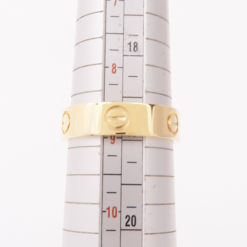 CARTIER 18K黃金Love Ring戒指Cartier#59/US#8.75-5