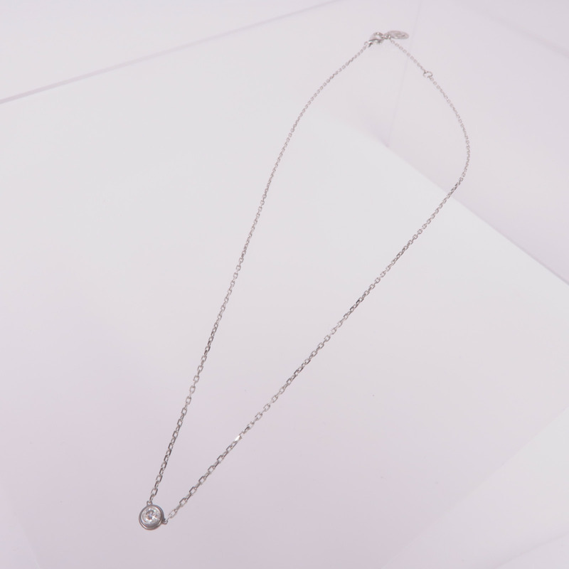 CARTIER 18K白金d'Amour Diamond Pendant鑽石項鍊-2
