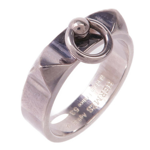 HERMES 925純銀Collier de chien Ring戒指Hermes#53/US#6.5